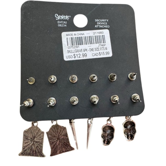 Body Rage gothic earring set Spencer’s - Picture 2 of 2